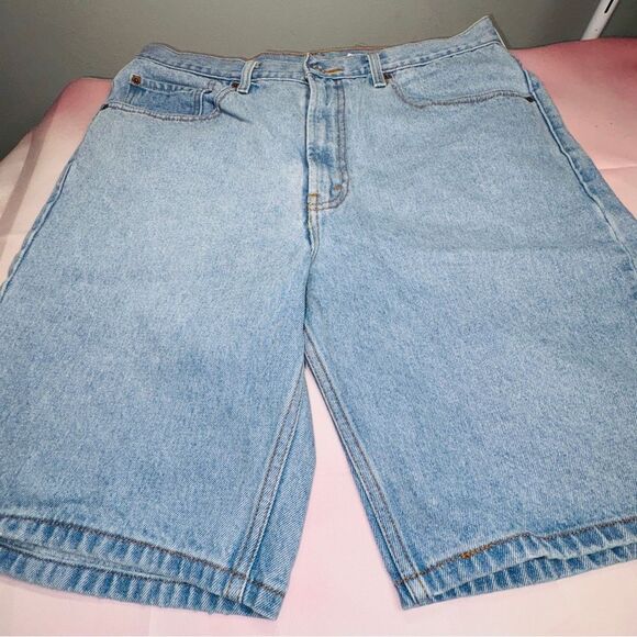 Levi's 505 Blue Denim Jean Shorts - Picture 5 of 5